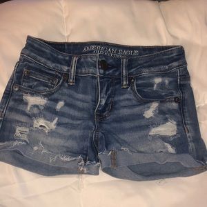 American Eagle Super Low Shortie Shorts